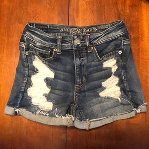 AMERICAN EAGLE JEAN SHORTS!